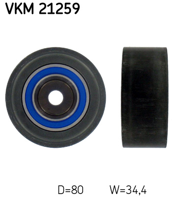 Deflection/Guide Pulley, timing belt - VKM 21259 SKF